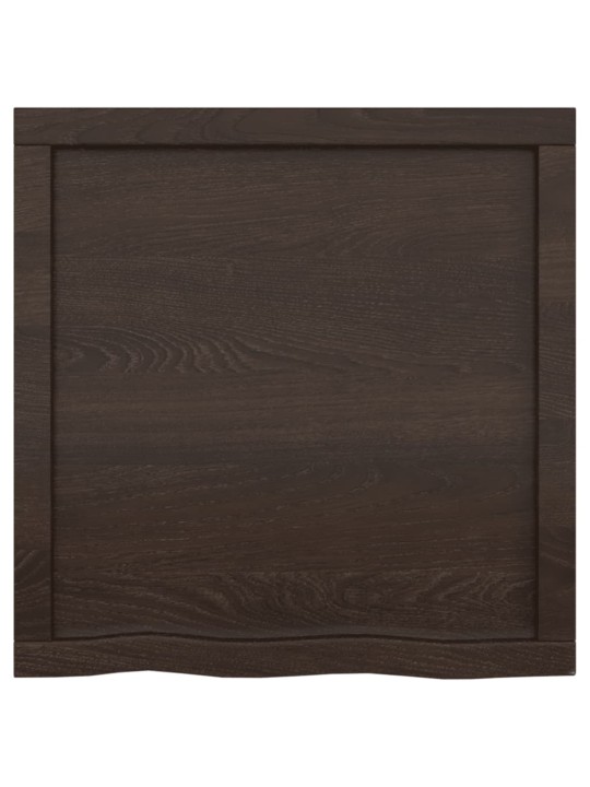 Koupelnová deska tmavě hnědá 60x60x(2-4) cm ošetřený masiv