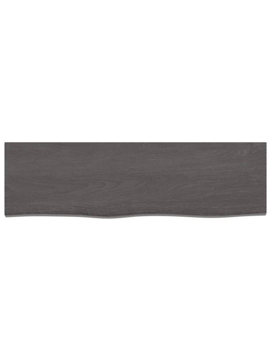 Koupelnová deska tmavě hnědá 100x30x(2-4) cm ošetřený masiv