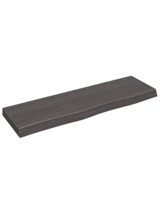Koupelnová deska tmavě hnědá 100x30x(2-6) cm ošetřený masivní