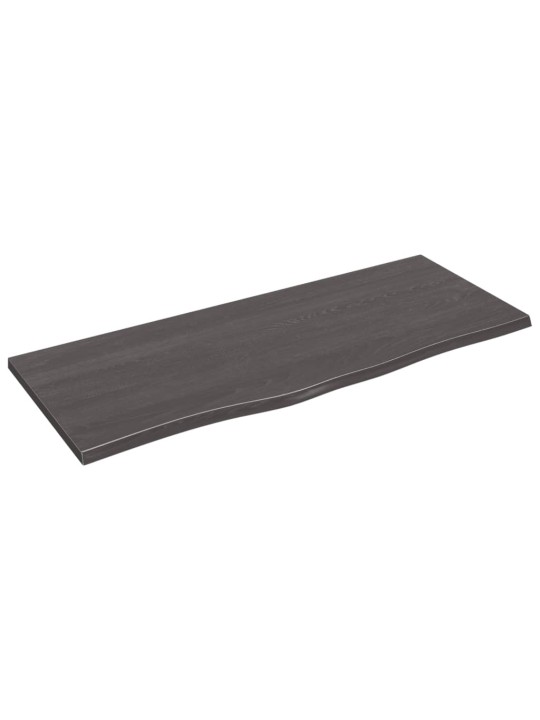 Koupelnová deska tmavě hnědá 100x40x2 cm ošetřený masiv