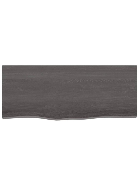 Koupelnová deska tmavě hnědá 100x40x2 cm ošetřený masiv