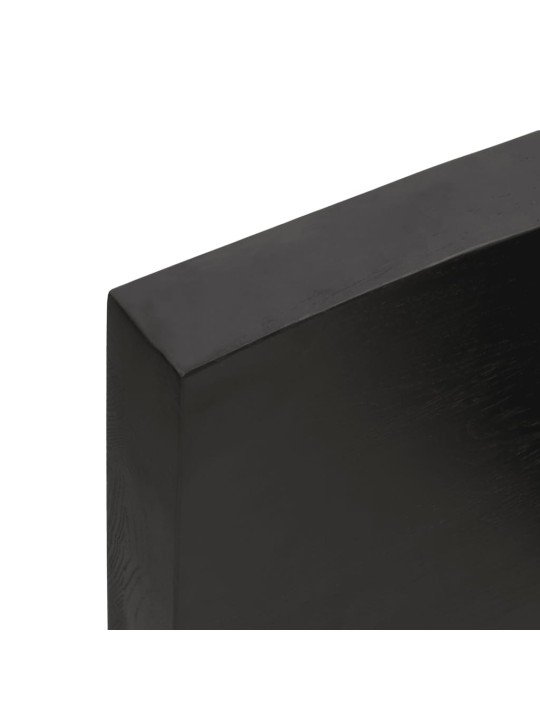 Koupelnová deska tmavě hnědá 100x40x(2-6) cm ošetřený masiv