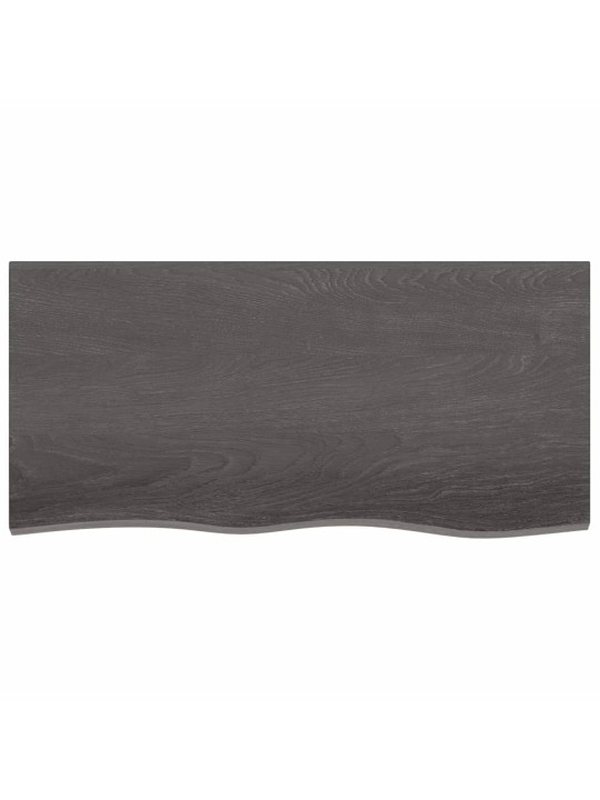 Koupelnová deska tmavě hnědá 100x50x2 cm ošetřený masiv