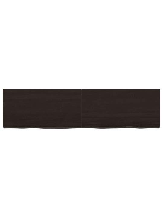 Koupelnová deska tmavě hnědá 120x30x(2-6) cm ošetřený masiv