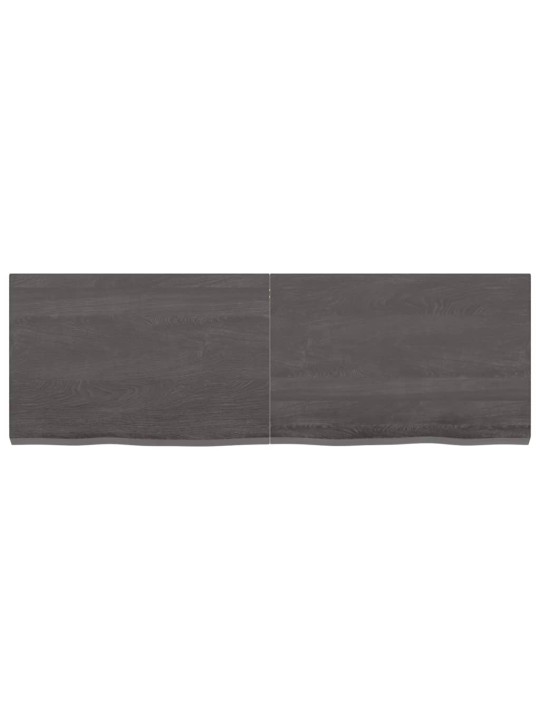 Koupelnová deska tmavě hnědá 120x40x(2-4) cm ošetřený masiv