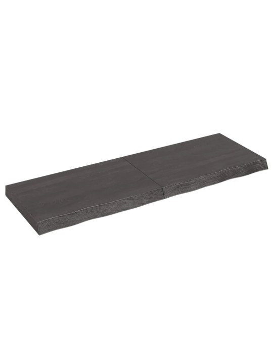 Koupelnová deska tmavě hnědá 120x40x(2-6) cm ošetřený masiv