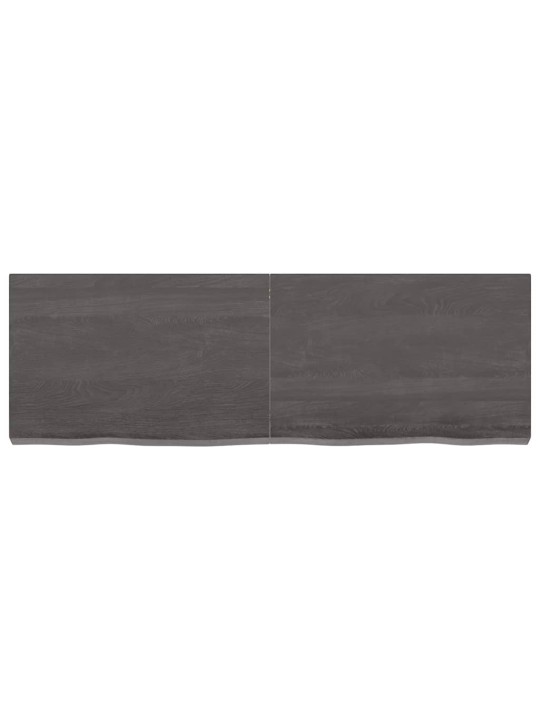 Koupelnová deska tmavě hnědá 120x40x(2-6) cm ošetřený masiv