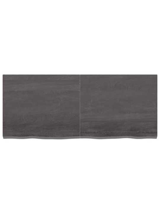 Koupelnová deska tmavě hnědá 120x50x(2-4) cm ošetřený masiv
