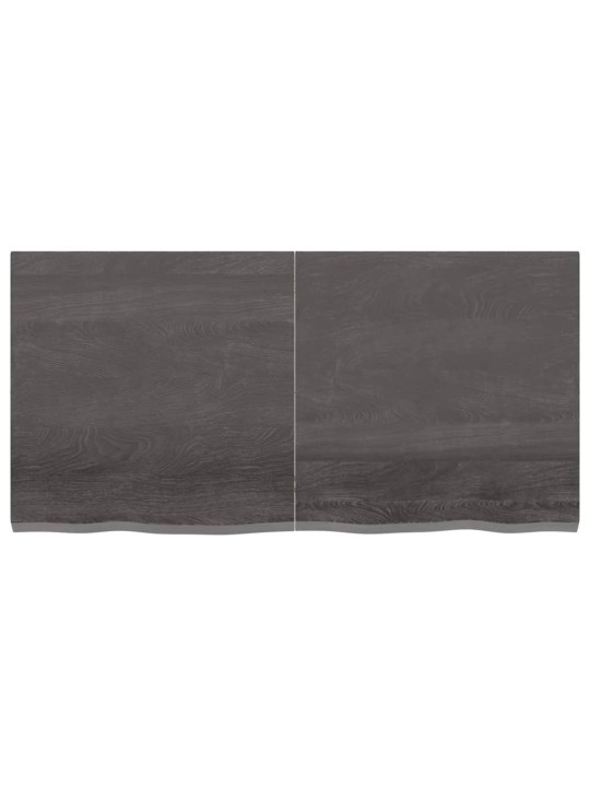 Koupelnová deska tmavě hnědá 120x60x(2-4) cm ošetřený masiv