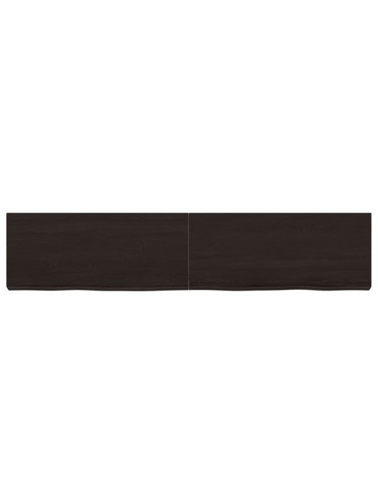 Koupelnová deska tmavě hnědá 140x30x(2-6) cm ošetřený masiv