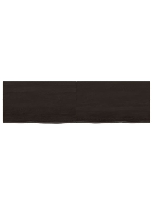 Koupelnová deska tmavě hnědá 140x40x(2-6) cm ošetřený masiv