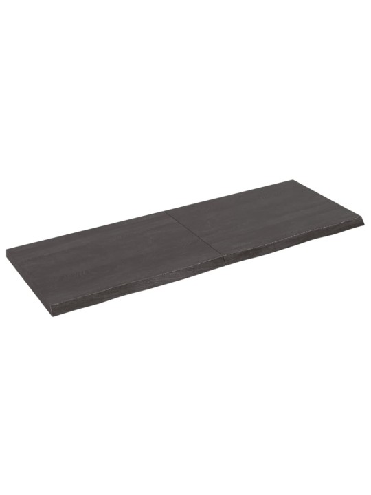 Koupelnová deska tmavě hnědá 140x50x(2-4) cm ošetřený masivní