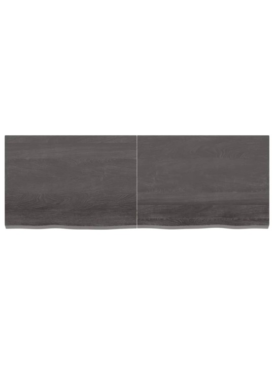 Koupelnová deska tmavě hnědá 140x50x(2-4) cm ošetřený masivní