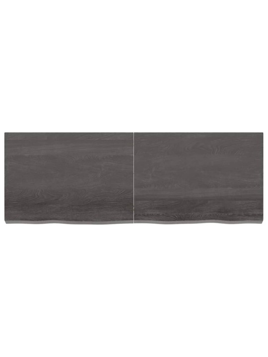 Koupelnová deska tmavě hnědá 140x50x(2-6) cm ošetřený masiv
