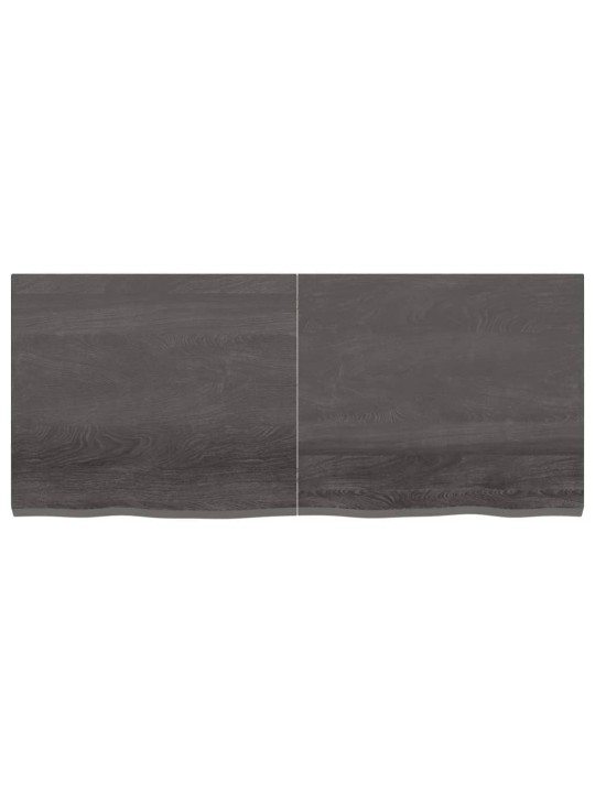 Koupelnová deska tmavě hnědá 140x60x(2-4) cm ošetřený masiv