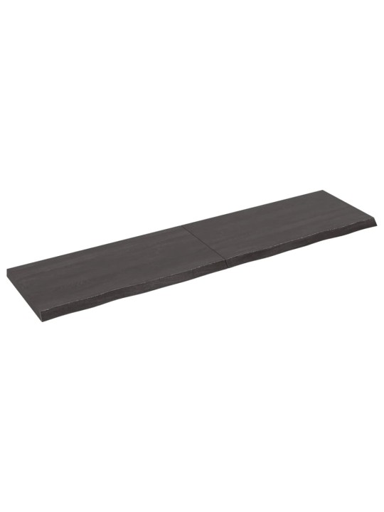 Koupelnová deska tmavě hnědá 160x40x (2-4) cm ošetřený masivní