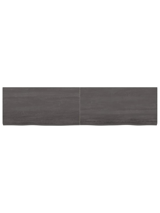 Koupelnová deska tmavě hnědá 160x40x (2-4) cm ošetřený masivní