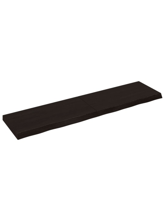 Koupelnová deska tmavě hnědá 160x40x (2-6) cm ošetřený masivní