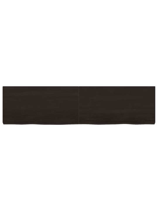 Koupelnová deska tmavě hnědá 160x40x (2-6) cm ošetřený masivní