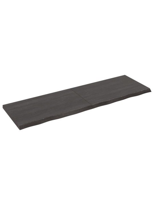 Koupelnová deska tmavě hnědá 160x50x(2-4) cm ošetřený masiv
