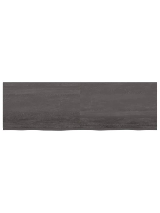 Koupelnová deska tmavě hnědá 160x50x(2-4) cm ošetřený masiv