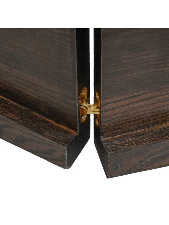 Koupelnová deska tmavě hnědá 160x50x(2-4) cm ošetřený masiv