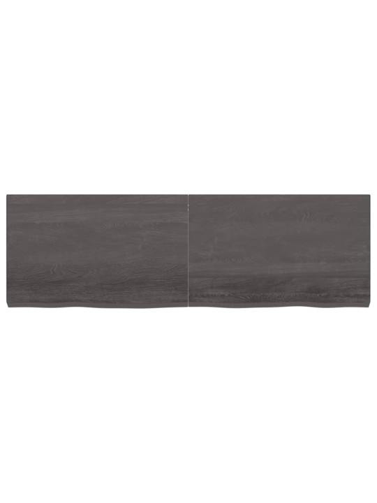 Koupelnová deska tmavě hnědá 160x50x(2-6) cm ošetřený masiv