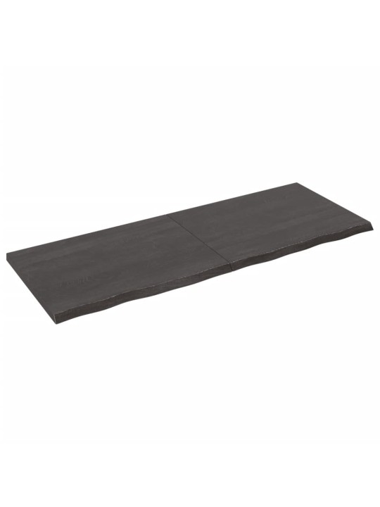 Koupelnová deska tmavě hnědá 160x60x(2-4) cm ošetřený masiv