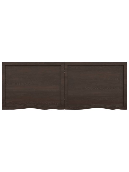 Koupelnová deska tmavě hnědá 160x60x(2-4) cm ošetřený masiv