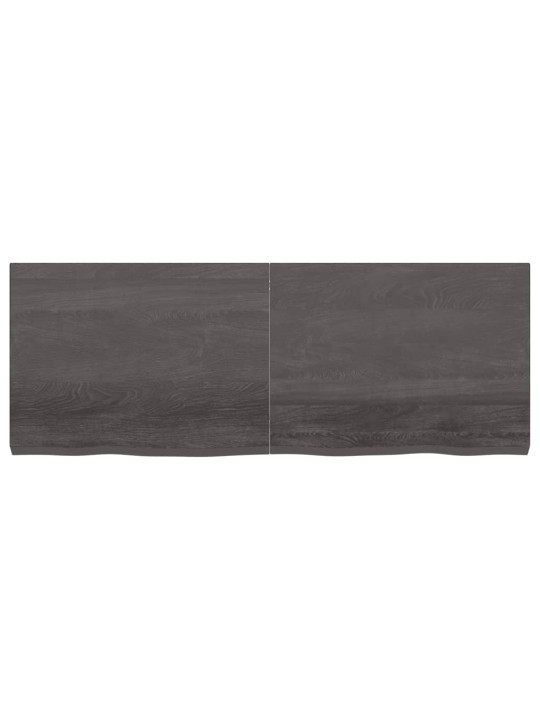Koupelnová deska tmavě hnědá 160x60x(2-6) cm ošetřený masivní