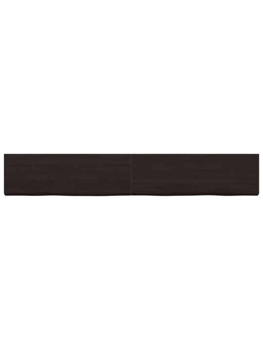 Koupelnová deska tmavě hnědá 180x40x(2-4) cm ošetřený masiv