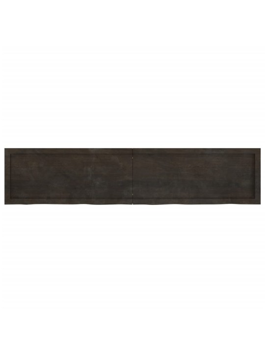 Koupelnová deska tmavě hnědá 180x40x(2-4) cm ošetřený masiv