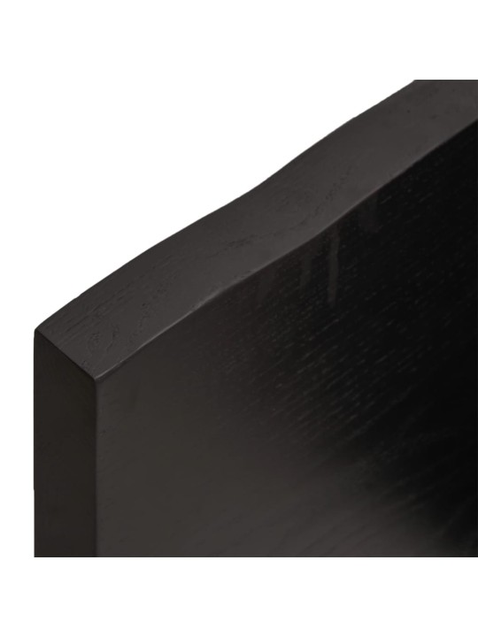 Koupelnová deska tmavě hnědá 180x40x(2-4) cm ošetřený masiv