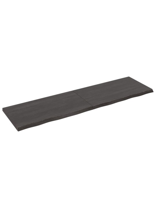 Koupelnová deska tmavě hnědá 180x50x(2-4) cm ošetřený masiv