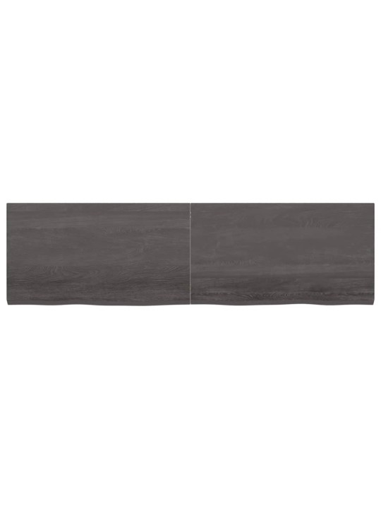 Koupelnová deska tmavě hnědá 180x50x(2-4) cm ošetřený masiv