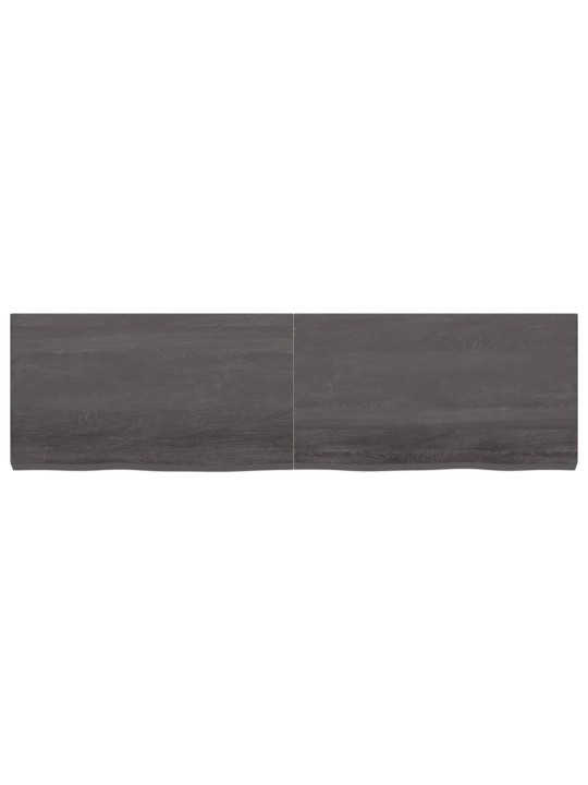 Koupelnová deska tmavě hnědá 180x50x(2-6) cm ošetřený masiv