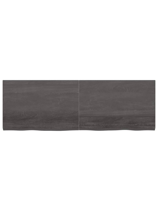 Koupelnová deska tmavě hnědá 180x60x(2-4) cm ošetřený masiv