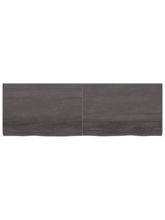 Koupelnová deska tmavě hnědá 180x60x(2-6) cm ošetřený masiv