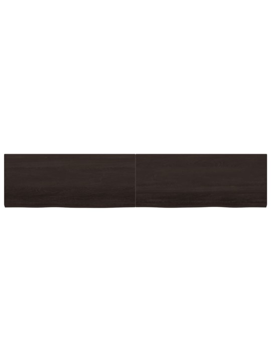 Koupelnová deska tmavě hnědá 200x40x(2-4) cm ošetřený masiv