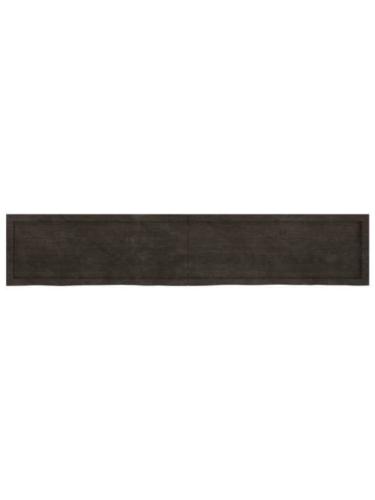 Koupelnová deska tmavě hnědá 200x40x(2-4) cm ošetřený masiv