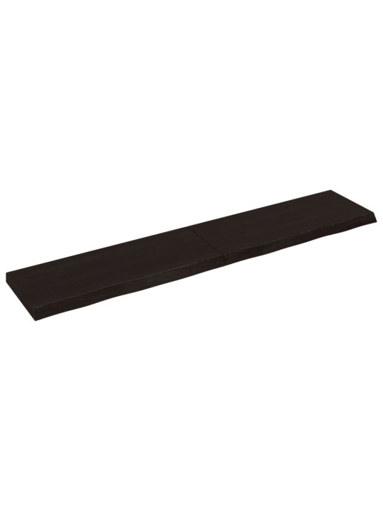 Koupelnová deska tmavě hnědá 200x40x(2-6) cm ošetřený masiv
