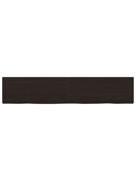 Koupelnová deska tmavě hnědá 200x40x(2-6) cm ošetřený masiv