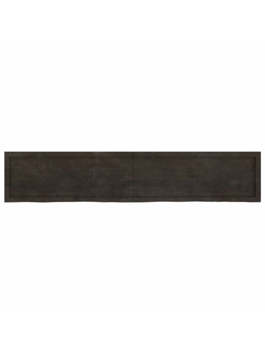 Koupelnová deska tmavě hnědá 200x40x(2-6) cm ošetřený masiv