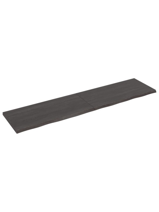 Koupelnová deska tmavě hnědá 200x50x(2-4) cm ošetřený masiv