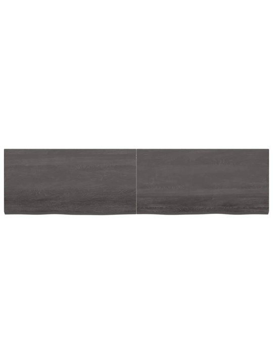 Koupelnová deska tmavě hnědá 200x50x(2-4) cm ošetřený masiv