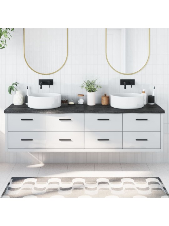 Koupelnová deska tmavě hnědá 200x50x(2-4) cm ošetřený masiv