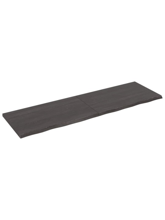 Koupelnová deska tmavě hnědá 200x60x(2-4) cm ošetřený masiv