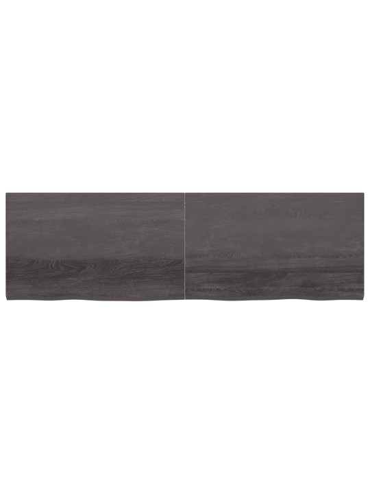 Koupelnová deska tmavě hnědá 200x60x(2-4) cm ošetřený masiv