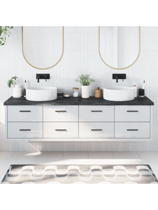 Koupelnová deska tmavě hnědá 200x60x(2-4) cm ošetřený masiv