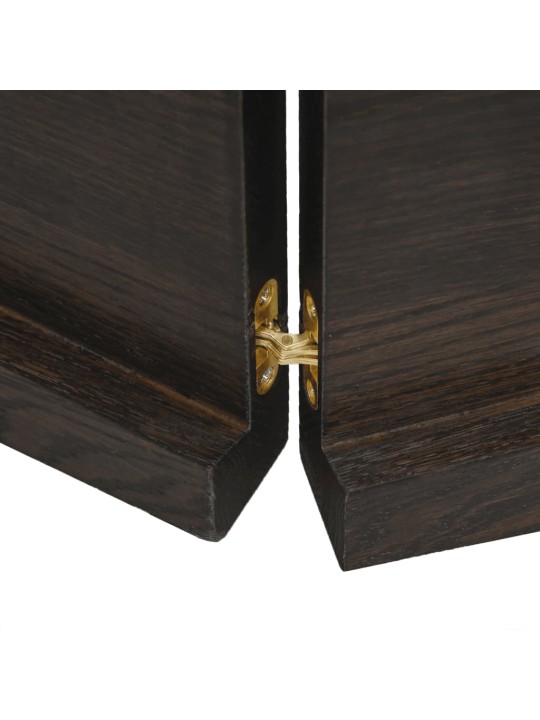 Koupelnová deska tmavě hnědá 220x50x(2-4) cm ošetřený masiv